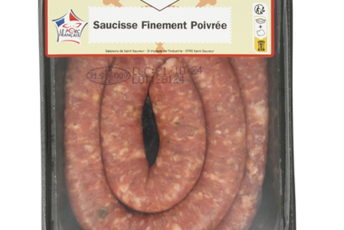 La saucisse finement poivrée